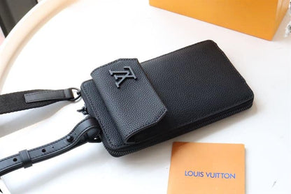 LV Phone Pouch - Black
