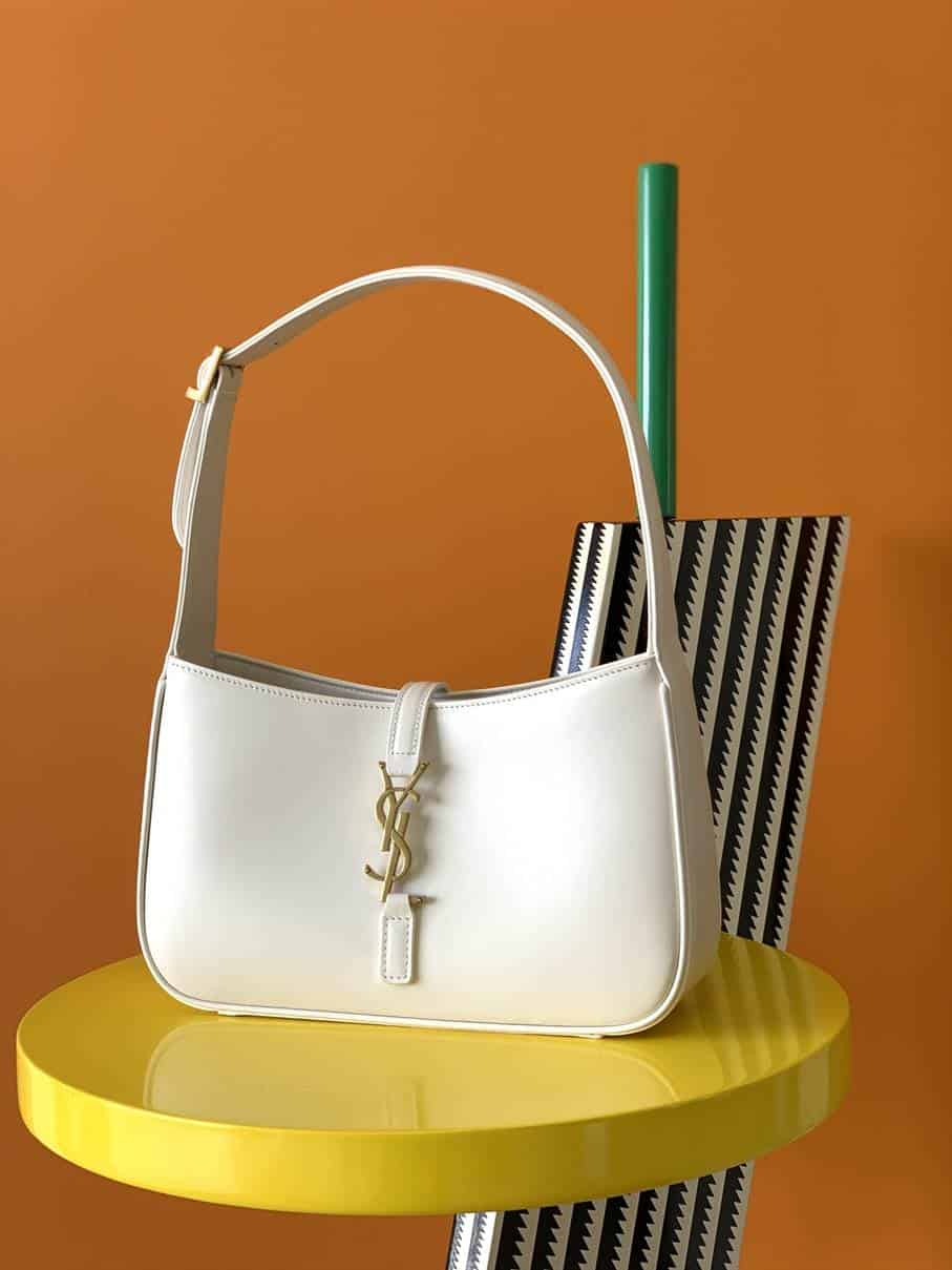 YSL 5A7 Hobo Bag - White