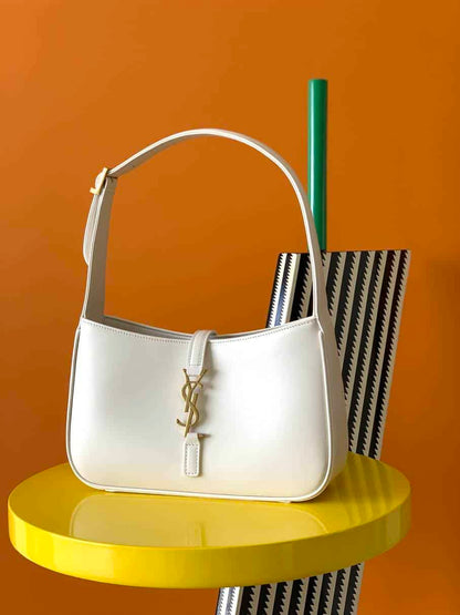 YSL 5A7 Hobo Bag - White