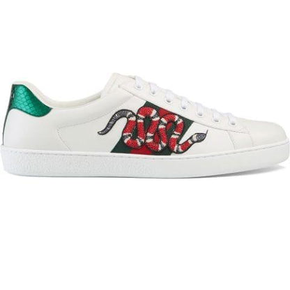 Gucci Ace Embroidered Sneakers - White