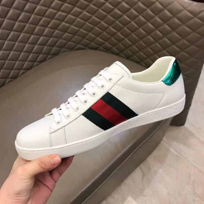 Gucci Ace Embroidered Sneakers - White