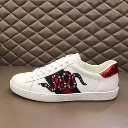 Gucci Ace Embroidered Sneakers - White