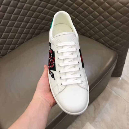 Gucci Ace Embroidered Sneakers - White