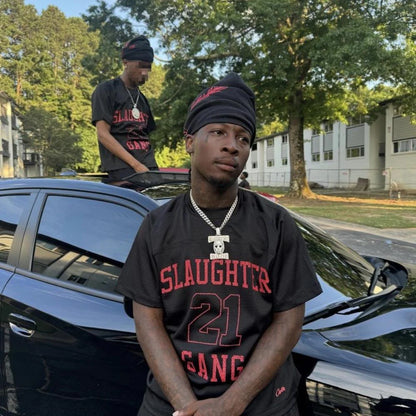 Crtez Slaughter Gang T-Shirt & Shorts - Black