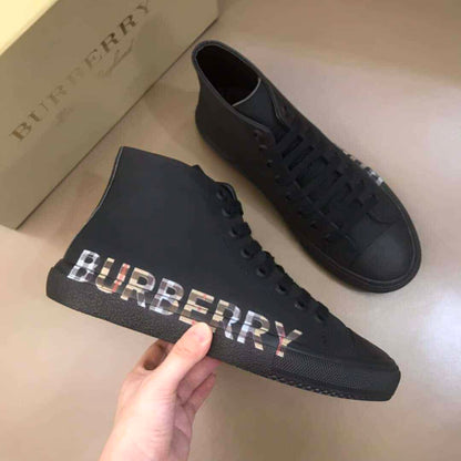 Burberry High Top Sneakers - Black