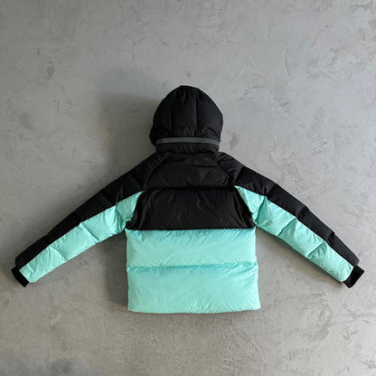 Syn Puffer Coat - Black/Blue