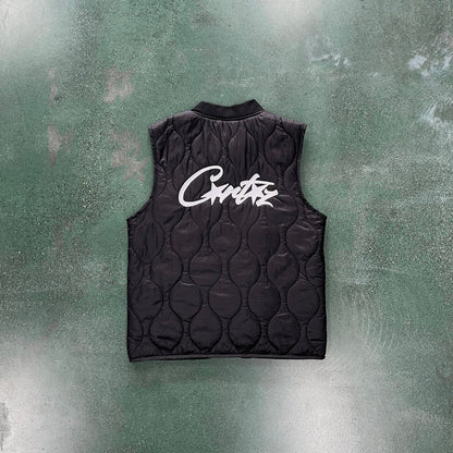 Crtez Guerillaz Lightweight Quilted Vest - Black