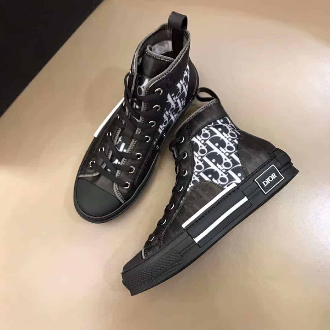 Dior B23 High-Top Shoes - Black