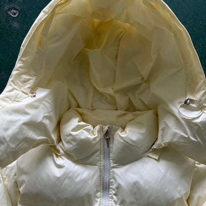 TS Detachable Hooded Puffer Jacket - Cream