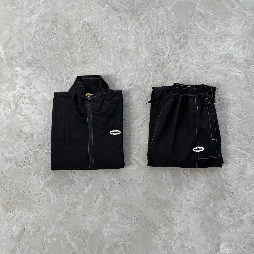 Crtez Handball Tracksuit - Black