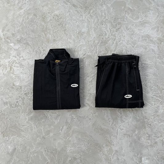 Crtez Handball Tracksuit - Black