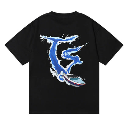 TS Speedboat T-Shirt - Black/White