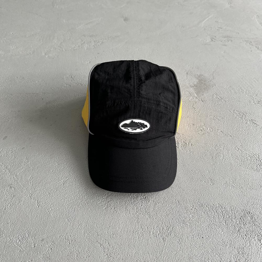 Crtez Drawstring Cap - Black/Yellow
