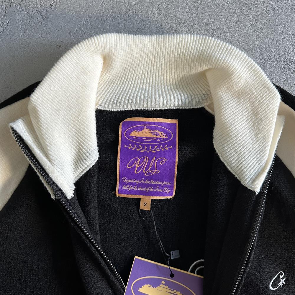 Crtez Knit Zip Fleece - White/Black