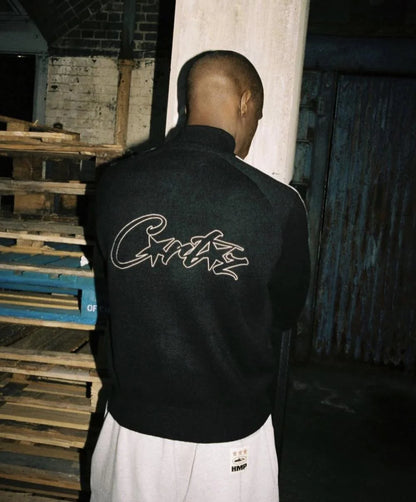 Crtez Knit Zip-Up Fleece - Black