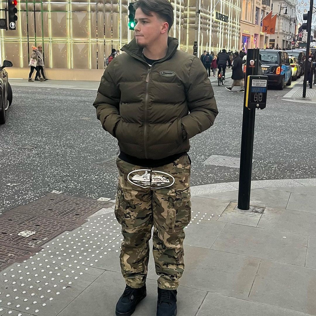 TS Puffer Jacket - Olive Green