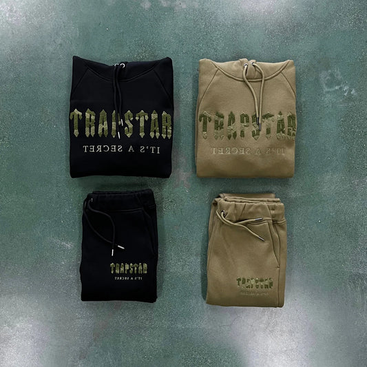 TS Decoded Chenille Tracksuit - Olive Camo/Black