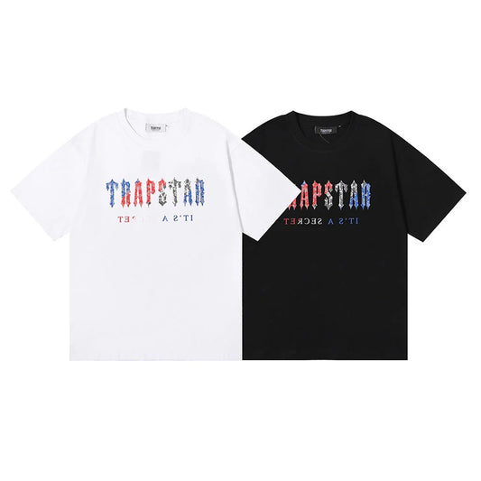 TS Letter Color T-Shirt - Black/White