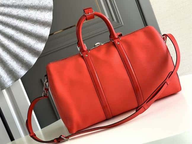 LV X Supreme Duffle Bag - Red