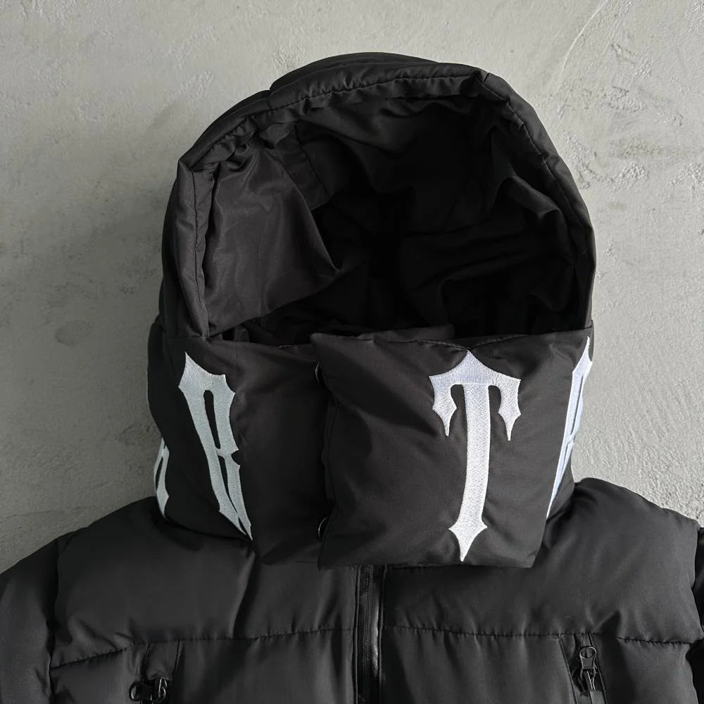 TS Irongate Collar Puffer Jacket - Black/White