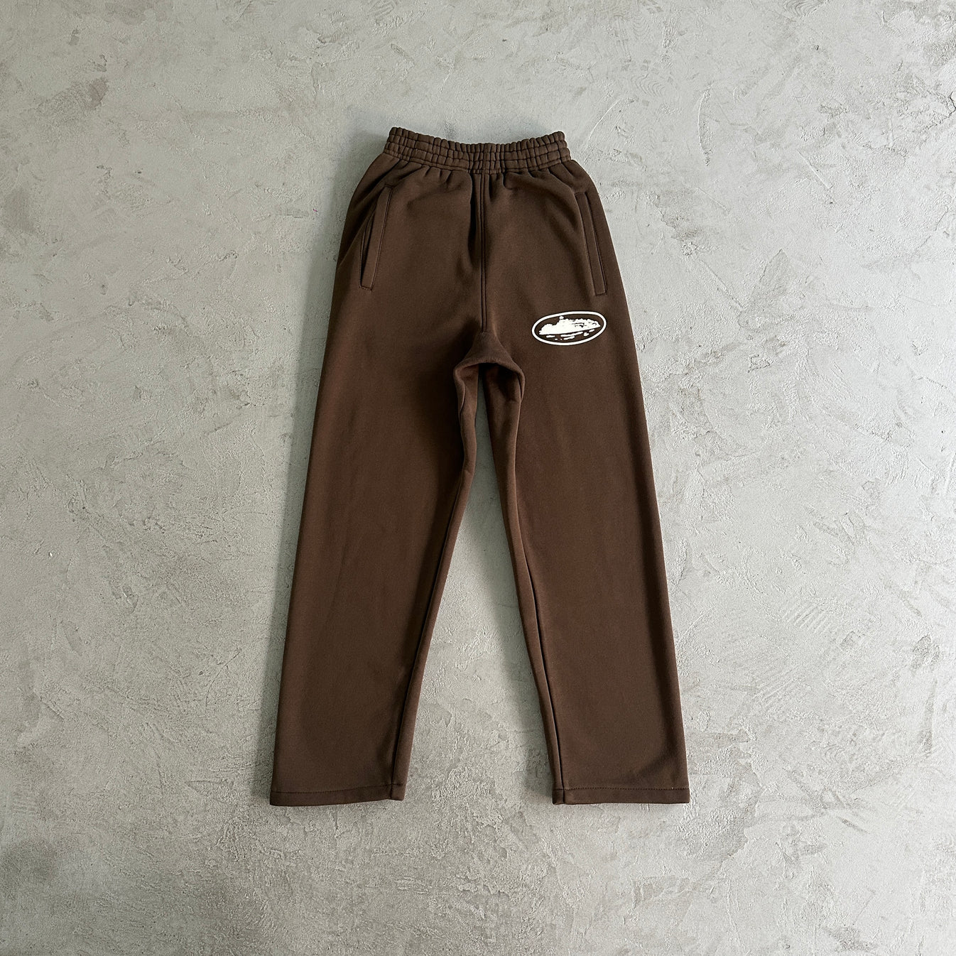 Crtez Island Puff Print Zip Set - Brown