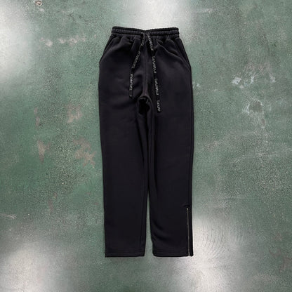 TS Script Zip Through Tracksuit - Black Washed