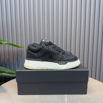 Amiri MA-1 Leather Sneakers - Black