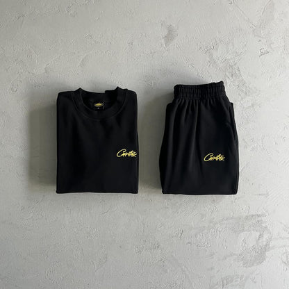Crtez Alcatraz Basic Crewneck Set - Black