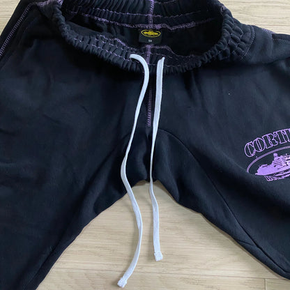 Crtez Alcatraz Jogging Pants - Black/Purple