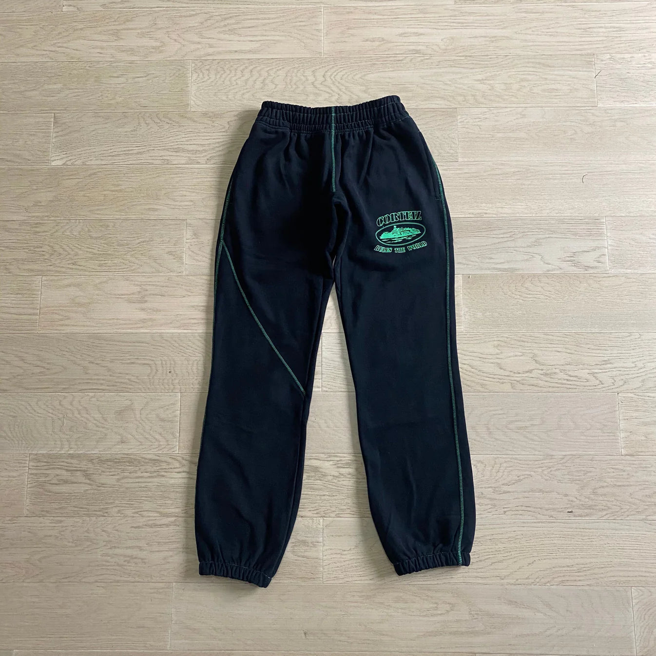 Crtez Alcatraz Jogging Pants - Black/Green