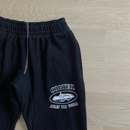 Crtez Alcatraz Jogging Pants - Black/White