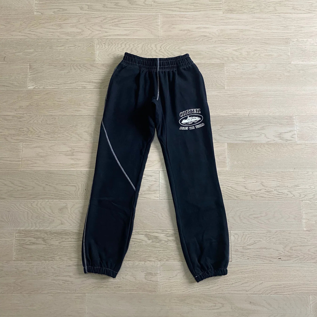 Crtez Alcatraz Jogging Pants - Black/White