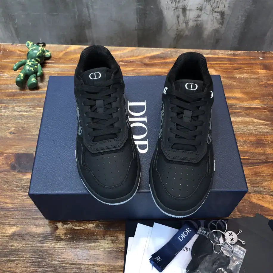 Dior B27 Low-Top Sneakers - Black/Black