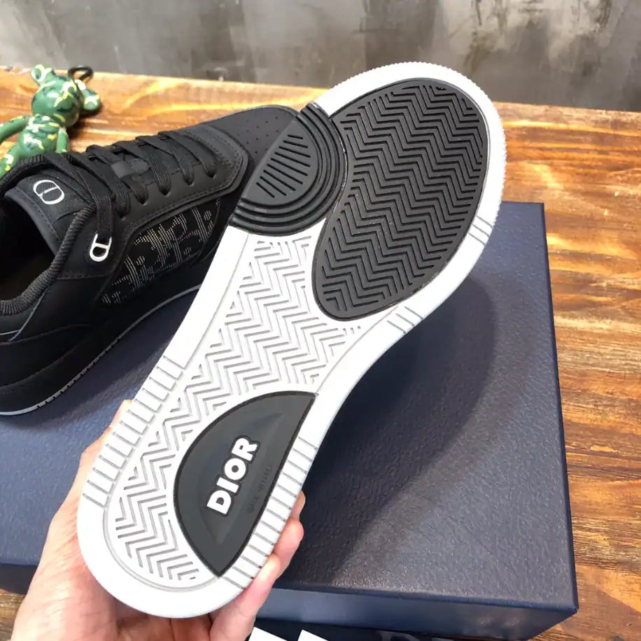 Dior B27 Low-Top Sneakers - Black/Black