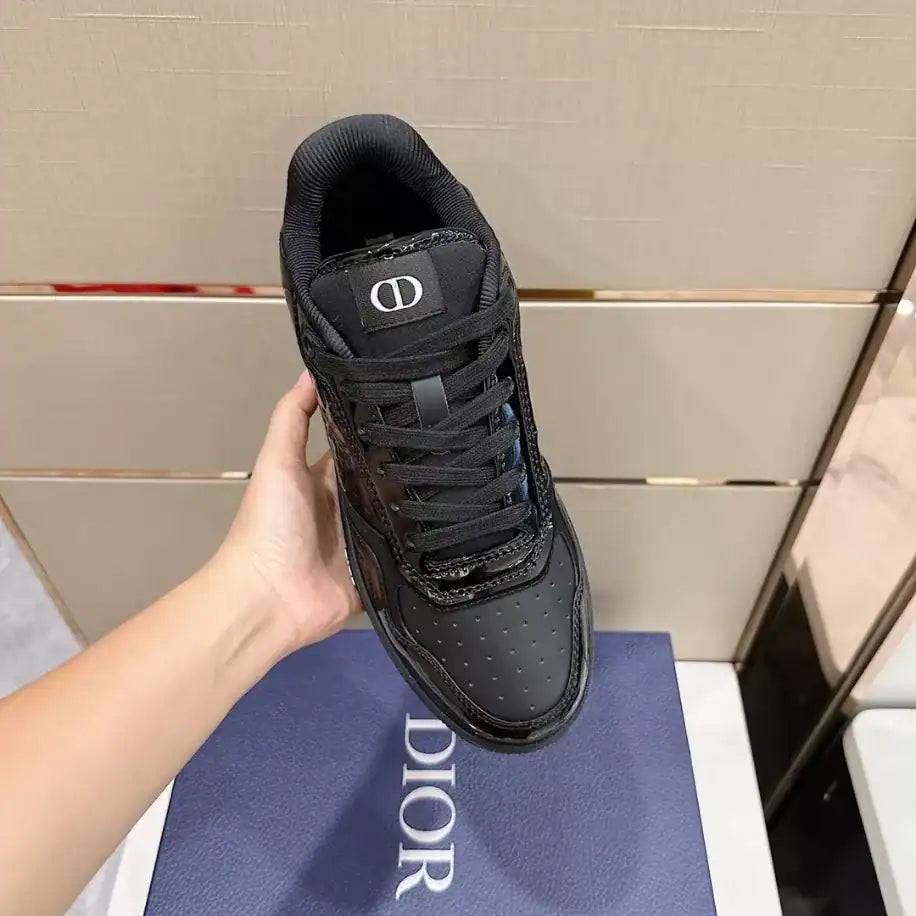 Dior B27 Low-Top Sneakers - Shiny Black