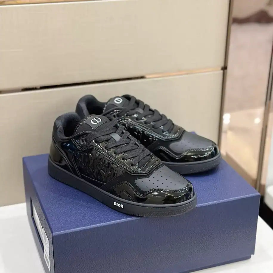 Dior B27 Low-Top Sneakers - Shiny Black