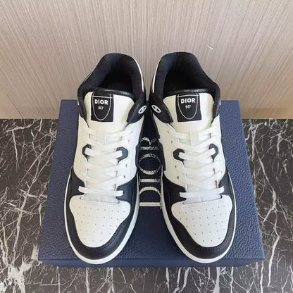 Dior B57 Mid-Top Sneakers - White/Black