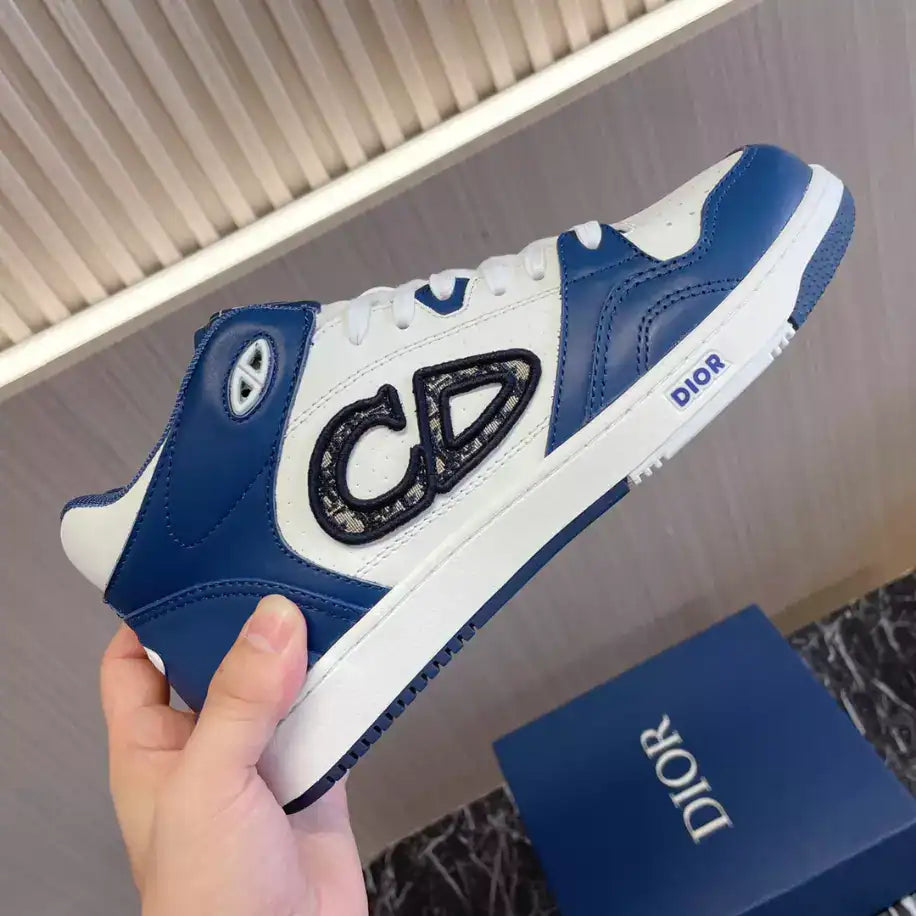 Dior B57 Mid-Top Sneakers - White/Navy