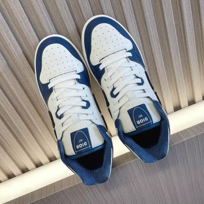 Dior B57 Mid-Top Sneakers - White/Navy