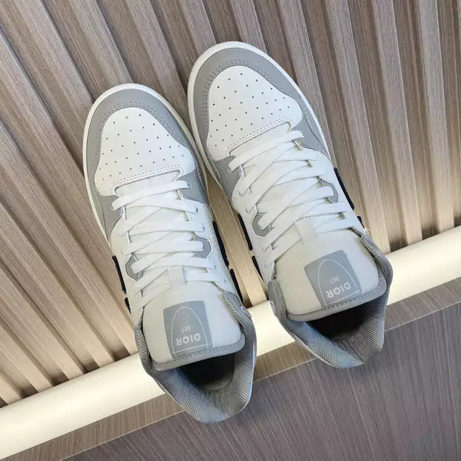 Dior B57 Mid-Top Sneaker - White/Grey