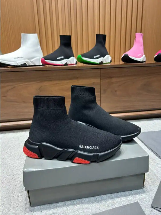 Balenciaga Speed Knit Sneakers - Black