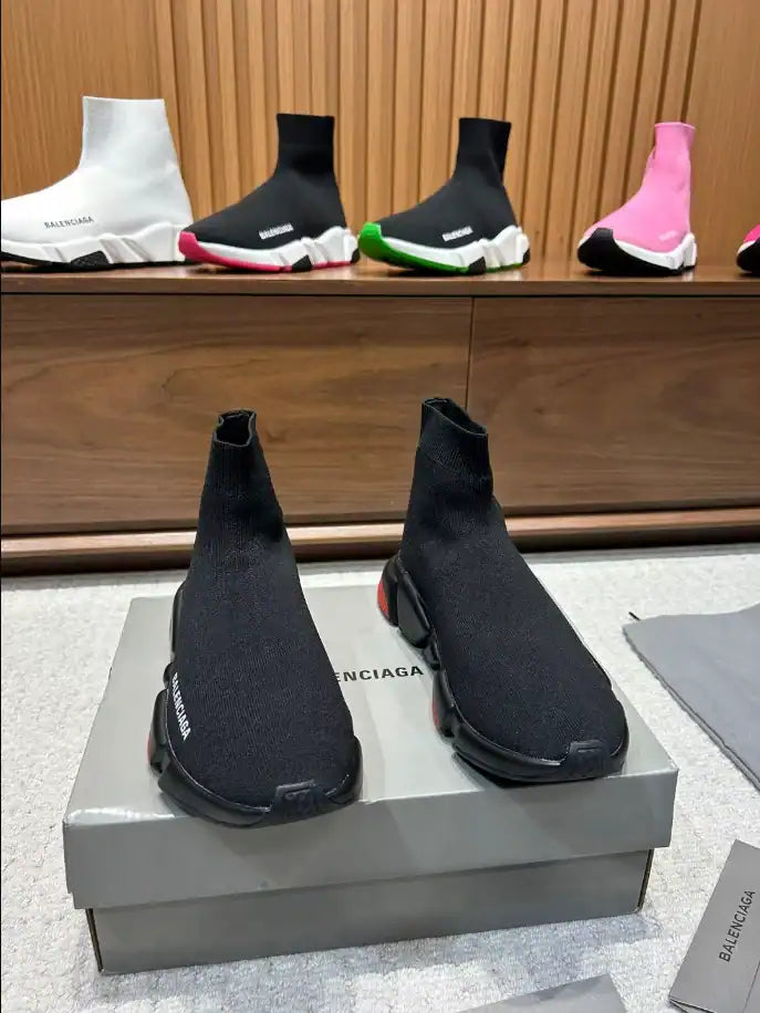 Balenciaga Speed Knit Sneakers - Black