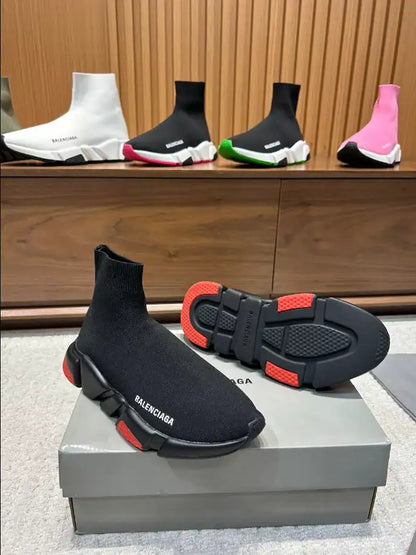 Balenciaga Speed Knit Sneakers - Black