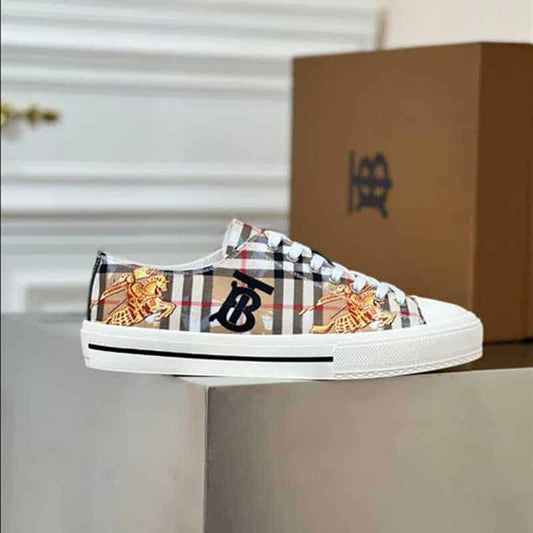 Burberry Low Top Sneakers - Classic Pattern