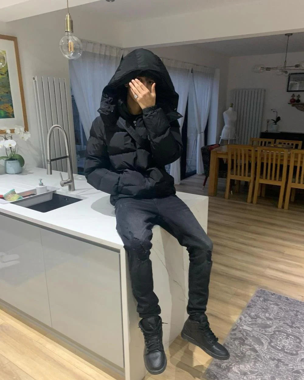 TS Irongate Detachable Hooded Jacket - Black