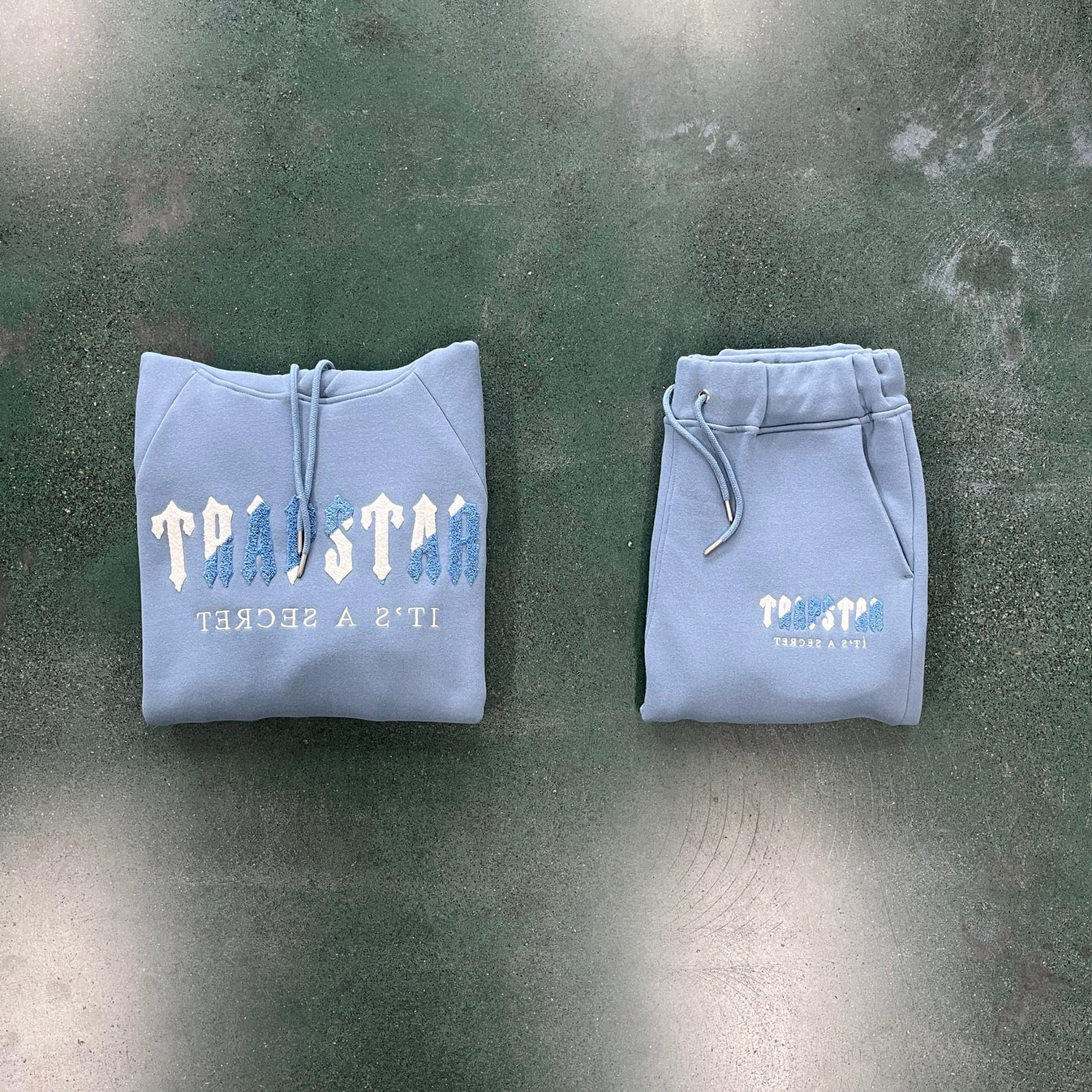 TS Chenille Decoded Tracksuit - Citadel/White