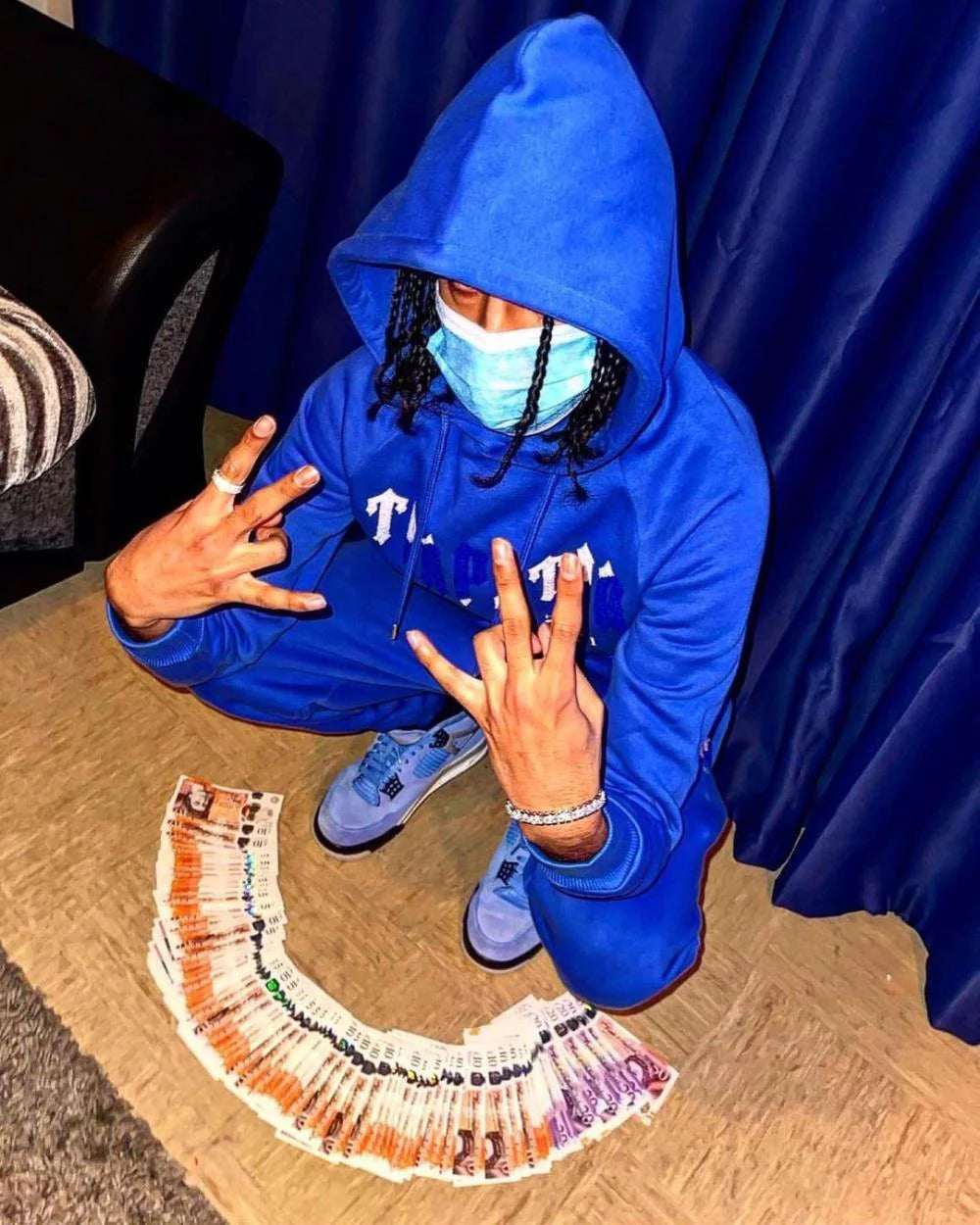 TS Chenille Decoded Tracksuit - Blue
