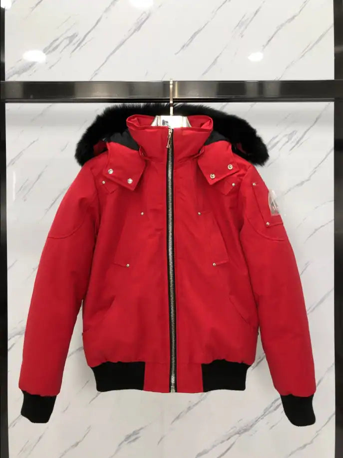 Moose Knuckles Fur Coat - Red