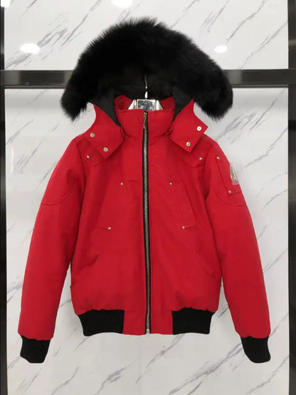 Moose Knuckles Fur Coat - Red