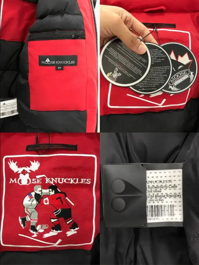 Moose Knuckles Fur Coat - Red